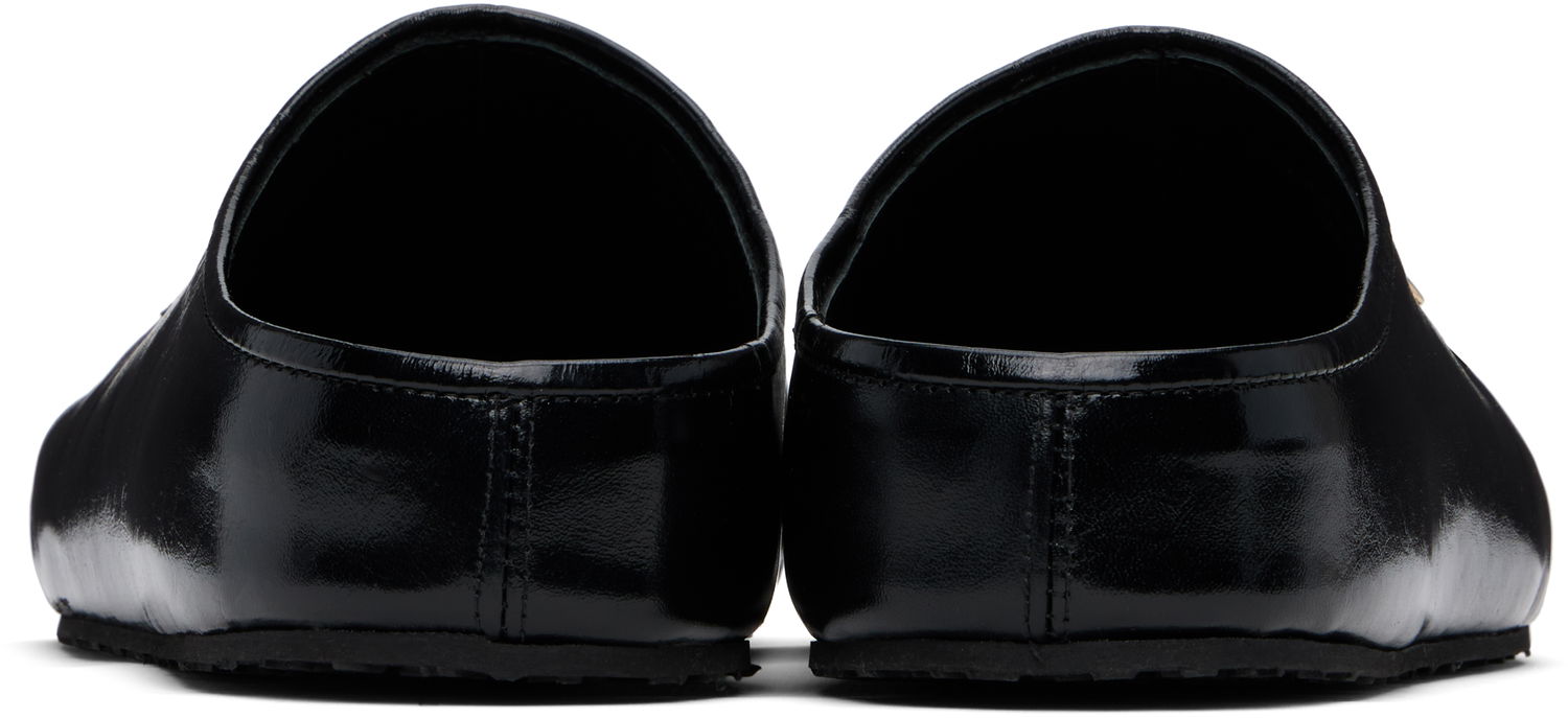 Doplnky Marine Serre Marine Serre Smooth Leather MS Slip-on Loafers Čierna | WFW044A CLEA0004, 1