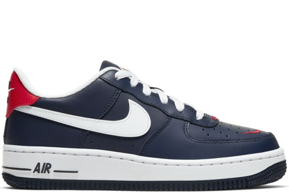 Tenisky a topánky Nike Air Force 1 LV8 Obsidian White Red GS Navy | CT5531-400, 0