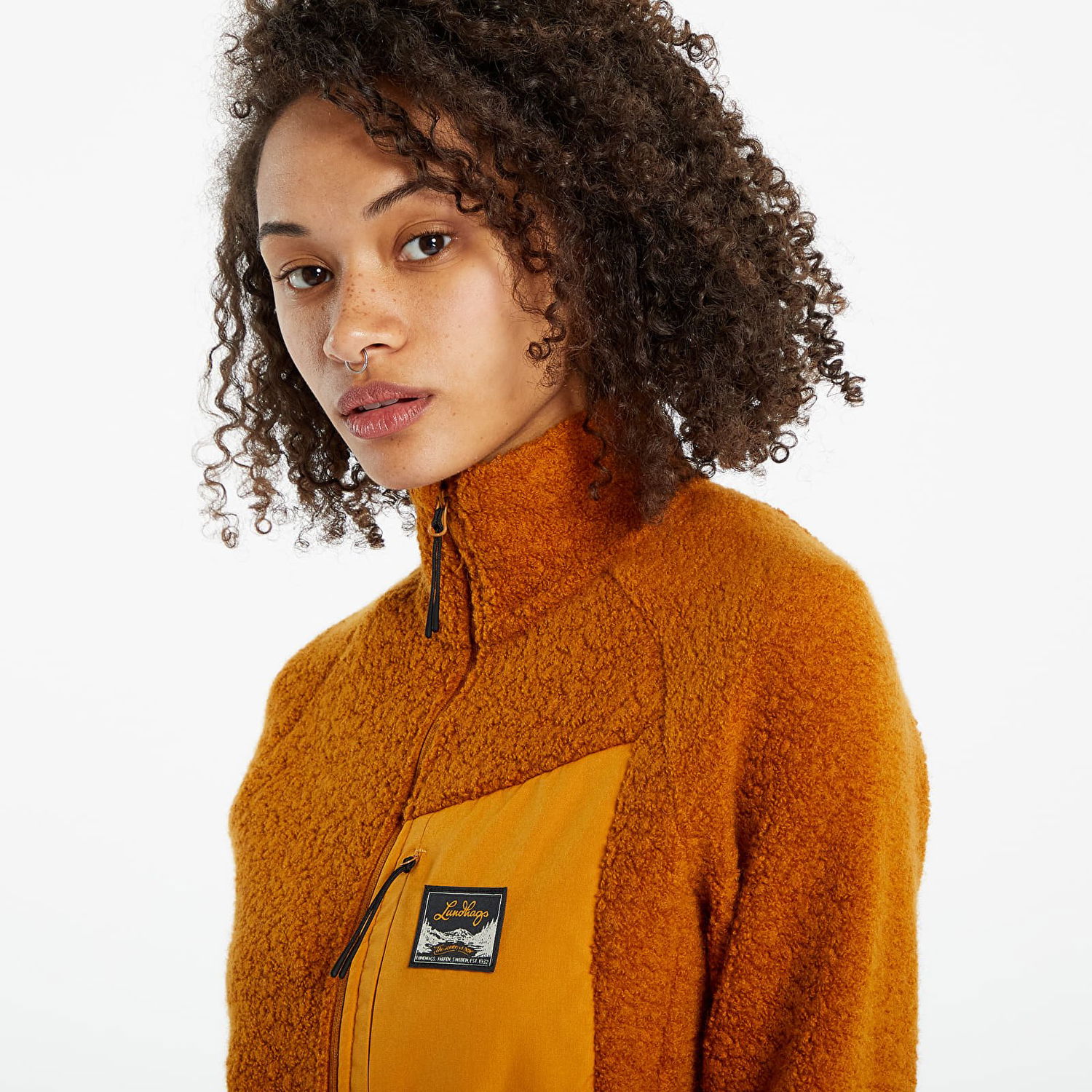 Sveter Lundhags Lundhags Flok Pile Wool Fleece Jacket Oranžová | 1123100-006, 1