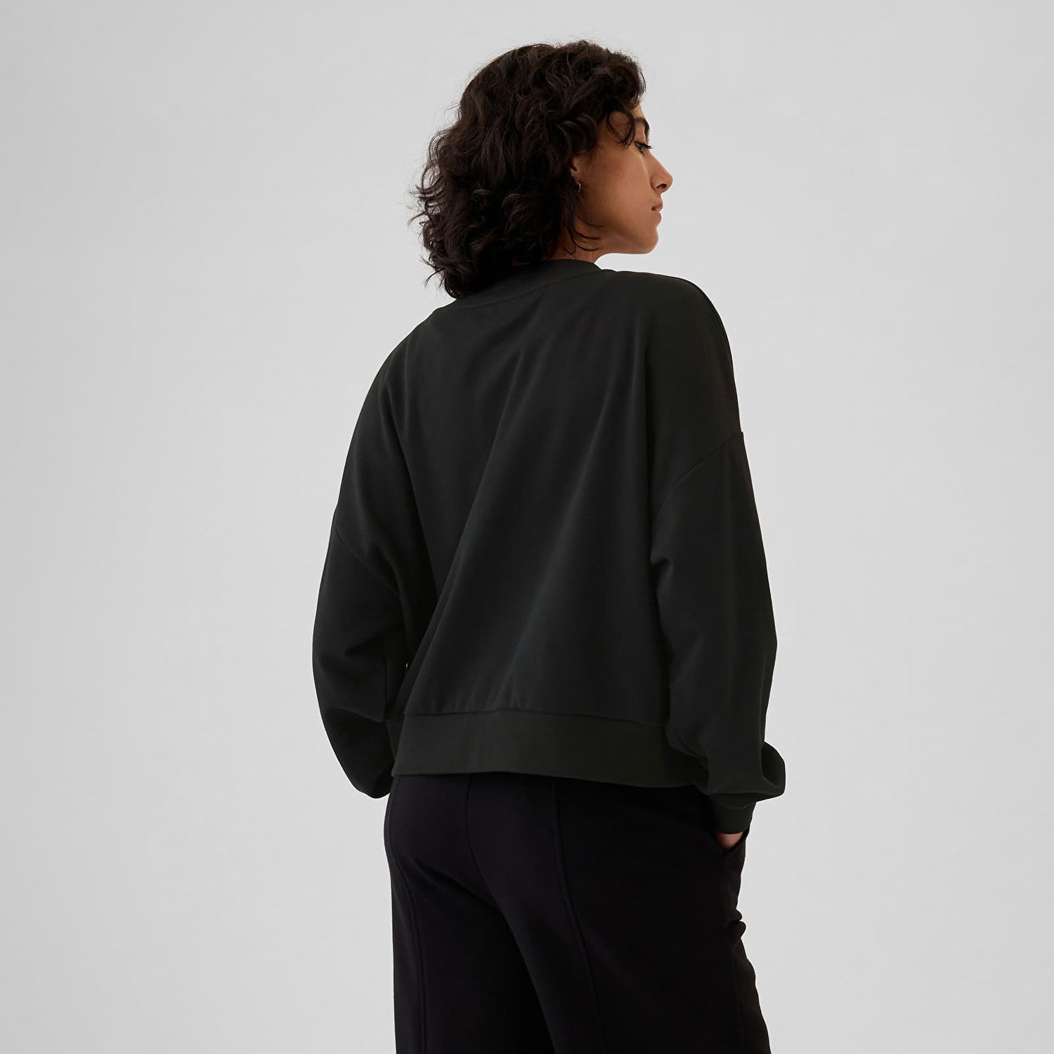 Sveter GAP GAP Logo Crew Cardigan Čierna | 498972-01, 1