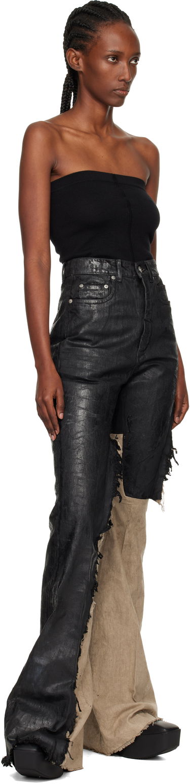 Tielko Rick Owens Rick Owens Concordians Runway Ribbed Tube Top Čierna | RO02E4674 WS, 4