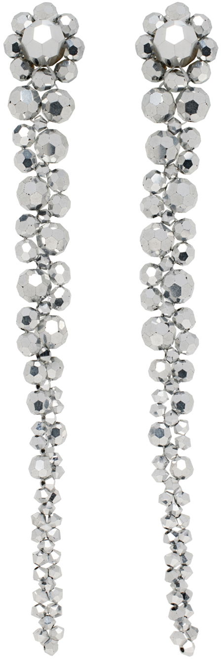 Náušnice Simone Rocha Simone Rocha Crystal Drip Earrings Metalická | ERG12 0903, 0