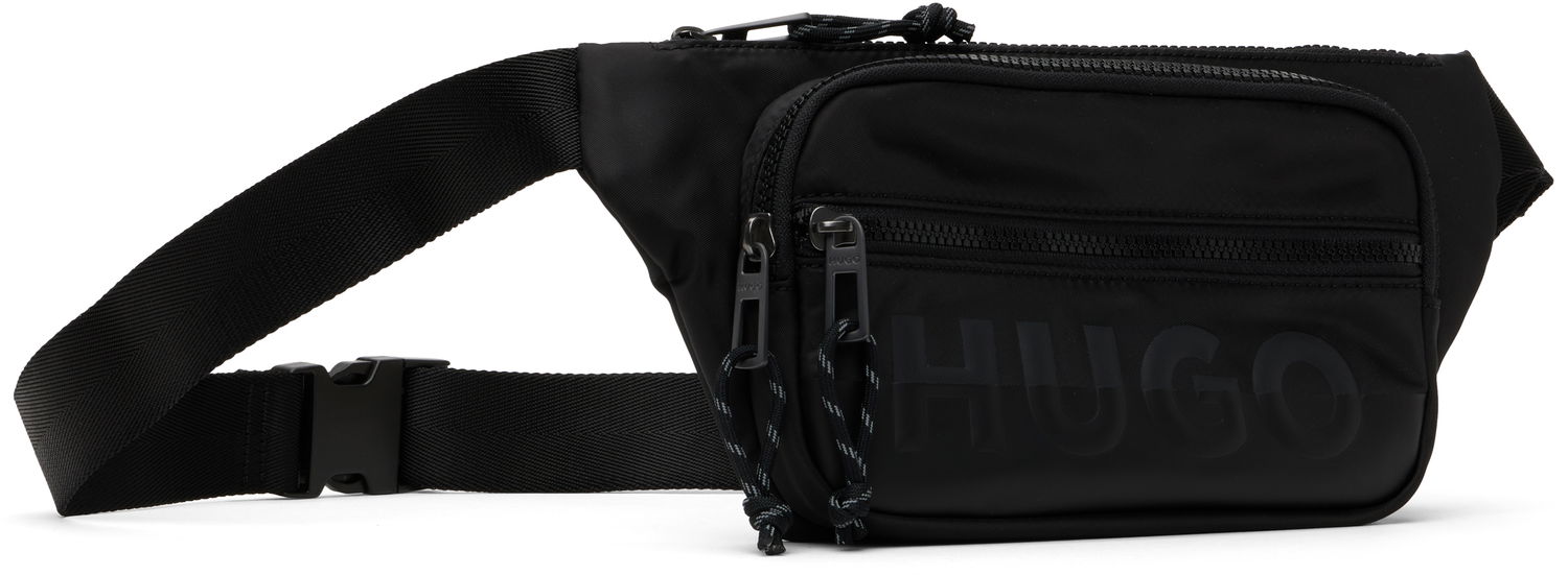 Ľadvinka BOSS Hugo Embossed-Logo Belt Bag Čierna | 50543264, 1