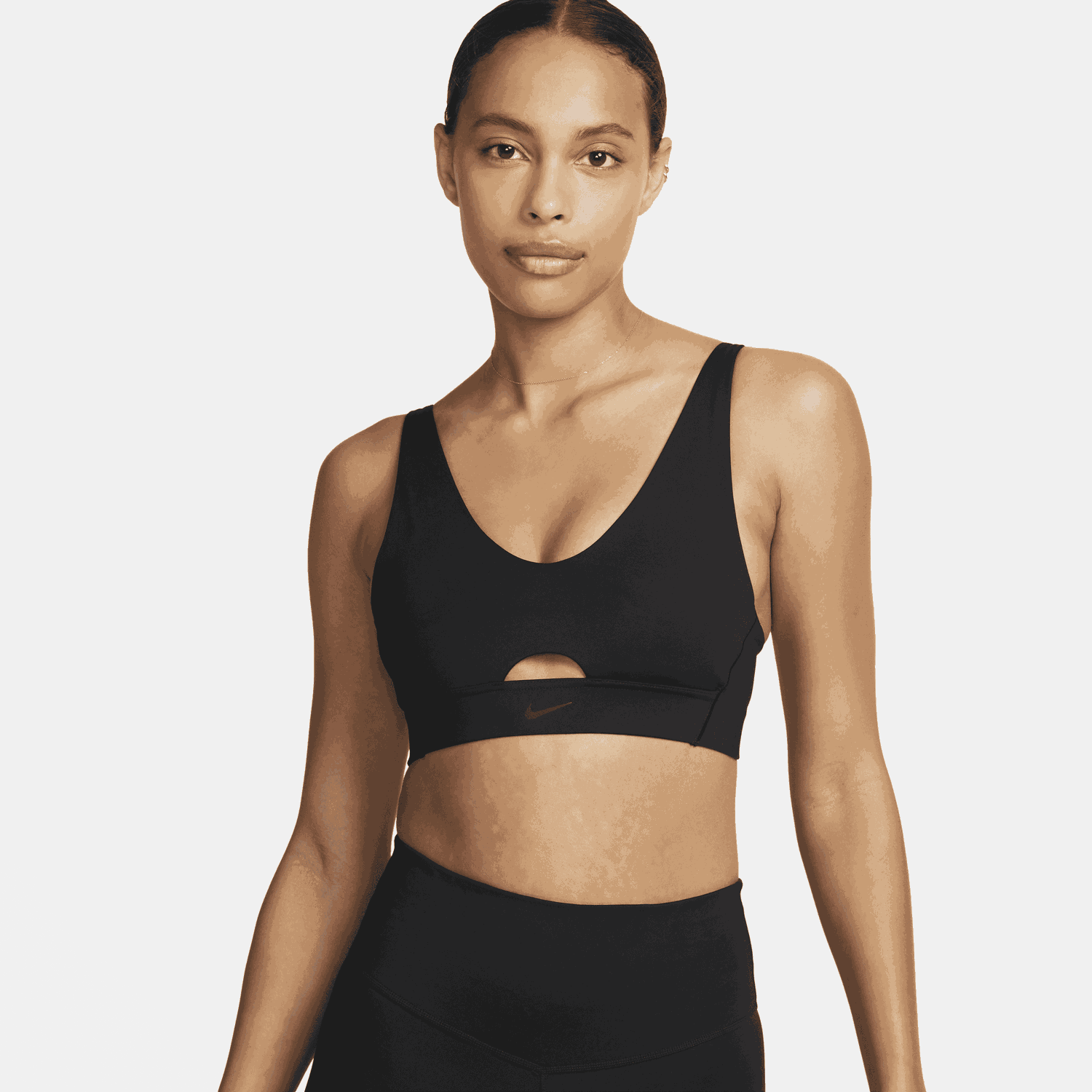 Podprsenka Nike Indy Plunge Cutout Medium-Support Padded Sports Bra Čierna | DV9837-010, 0