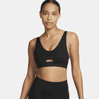 Podprsenka Nike Indy Plunge Cutout Medium-Support Padded Sports Bra Čierna | DV9837-010, 0