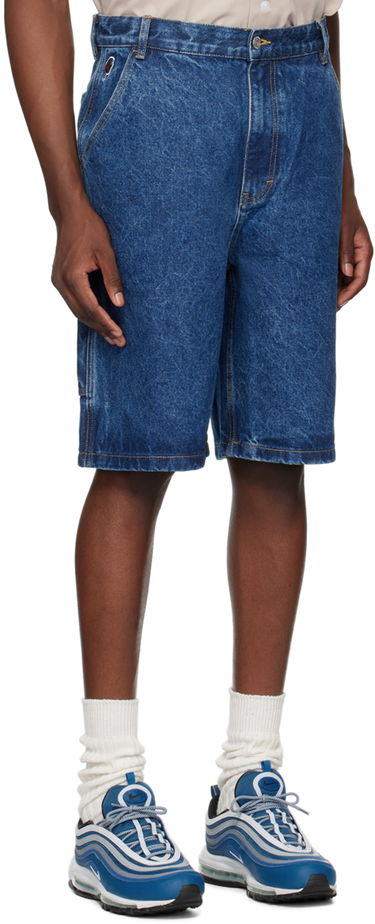 Šortky BBC IceCream ICECREAM Embroidered-Logo Denim Shorts Modrá | IC24254, 1