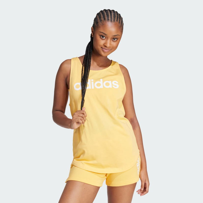 Tielko adidas Performance Loose Fit Logo Tank Top Žltá | IS2091