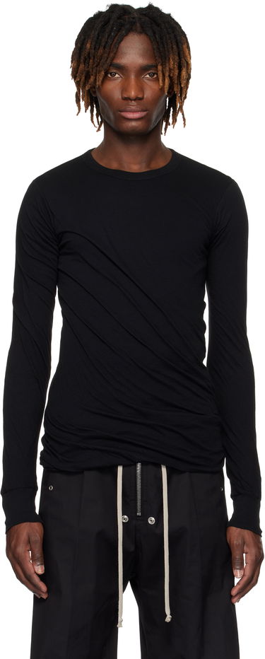 Tričko Rick Owens Rick Owens Hollywood Double Long Sleeve T-Shirt Čierna | RU01E5257 UC, 0