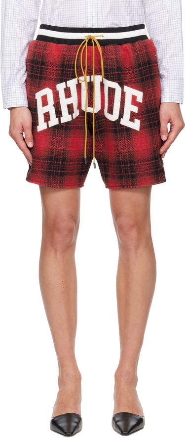Šortky Rhude Flannel 'Rhude' Collegiate Court Logo Shorts Rôznofarebný | RHPF25SH01735, 0