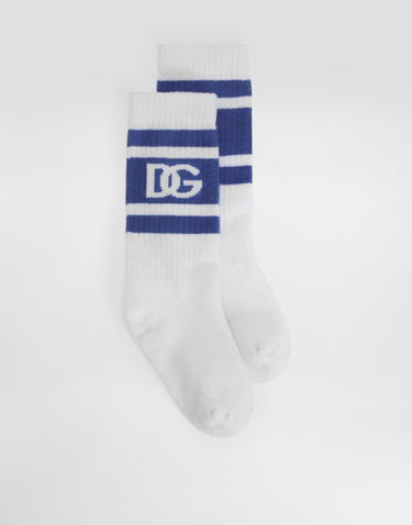 Ponožky Dolce & Gabbana Dolce & Gabbana Terry Logo Socks Biela | LBKAC5JBCACW8265, 0