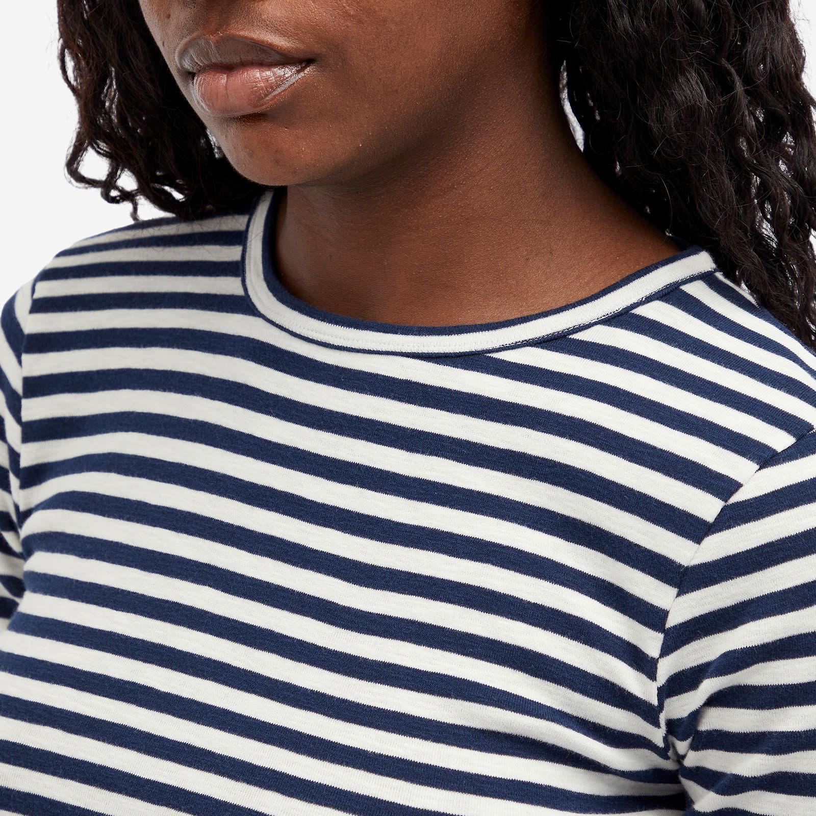 Earth Charlotte Striped Short Sleeve Top