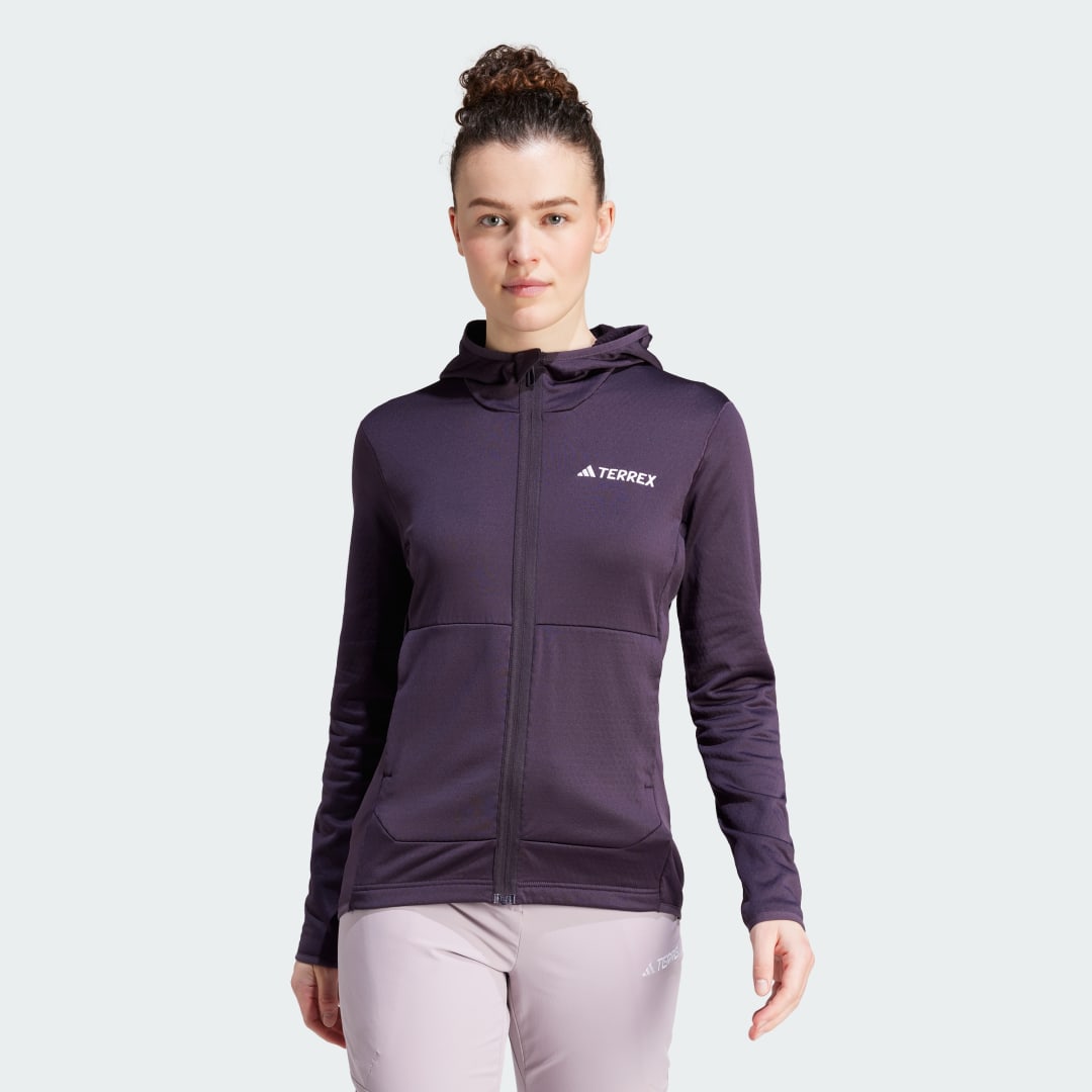 Bunda adidas Performance adidas TERREX BUNDA TERREX XPERIOR LIGHT FLEECE HOODED Čierna | IQ3723, 0