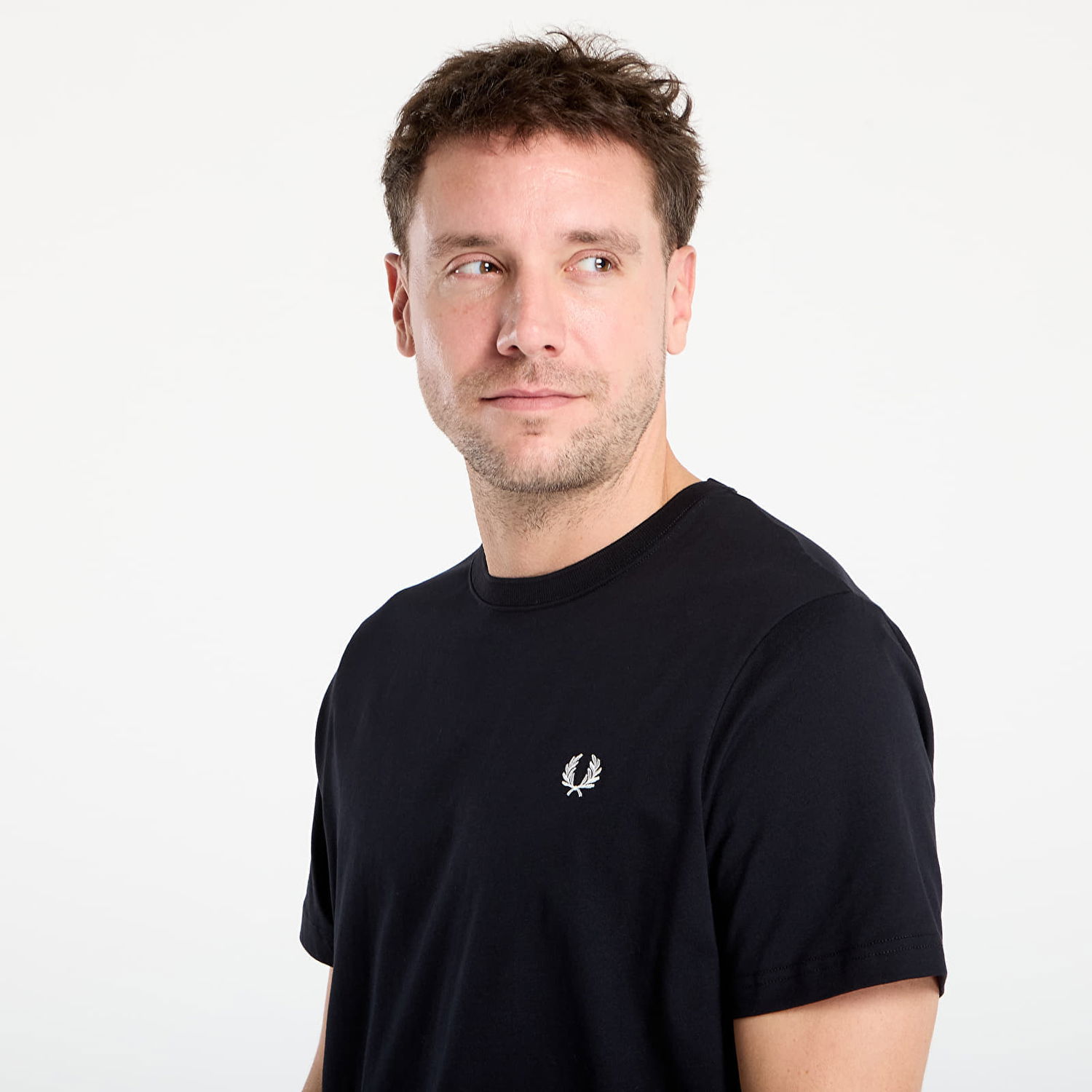 Tričko Fred Perry Fred Perry Crew Neck T-Shirt Čierna | M1600V 102, 1