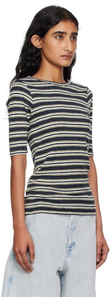 Tričko YMC YMC Striped Tee Navy | Q6YMK, 1