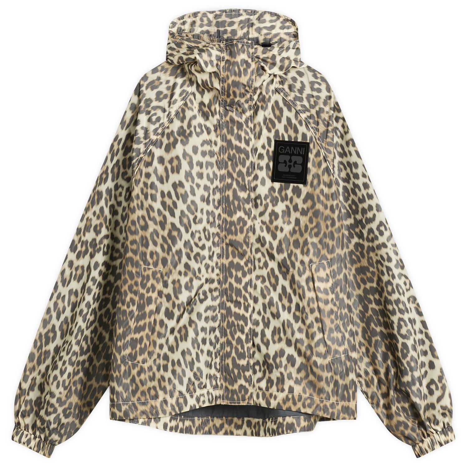Bunda GANNI GANNI Flyweight Nylon Jacket Béžová | W0738-859, 0