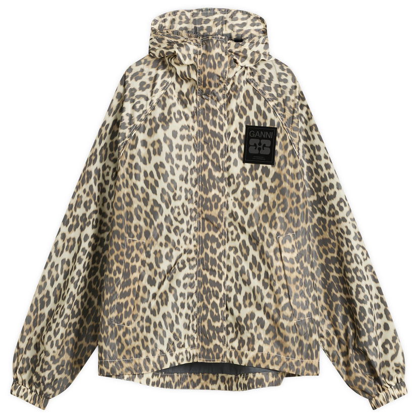 Bunda GANNI GANNI Flyweight Nylon Jacket Béžová | W0738-859