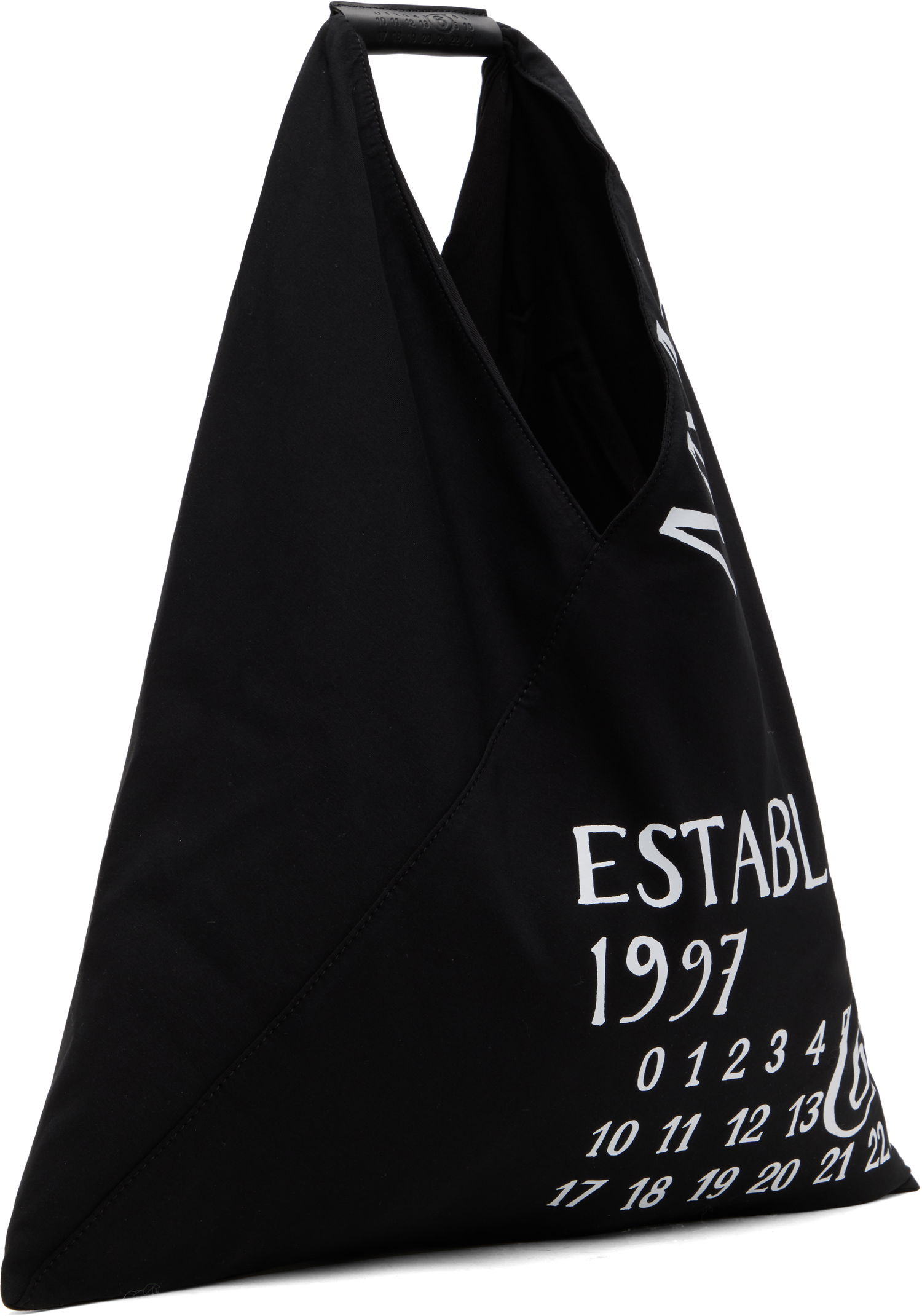 Tote bag Maison Margiela MM6 Maison Margiela Classic Triangle 'Established' Print Tote Čierna | S54WD0039 P7260, 1