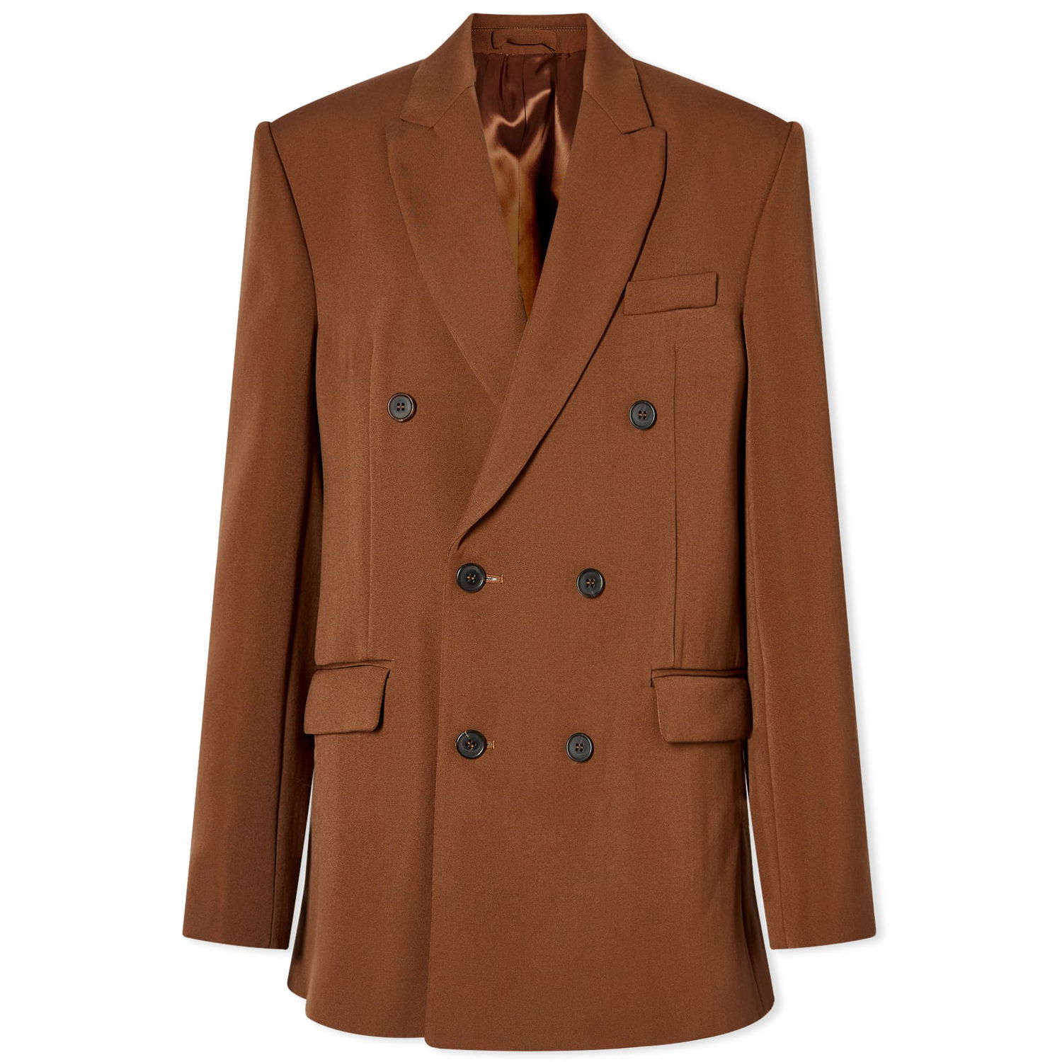 Oblečenie a doplnky WARDROBE.NYC Double Breasted Blazer Hnedá | W4007PC, 0