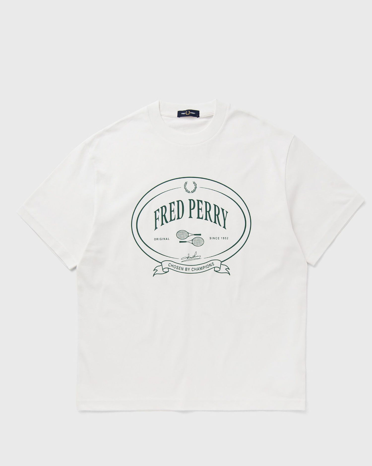 Tričko Fred Perry Fred Perry Chosen By Champions Graphic T-Shirt Biela | M1316-129, 0
