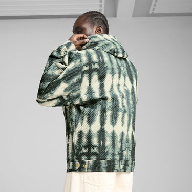 Vetrovka Puma PALAIS ARTISAN Seersucker Hooded Jacket Zelené | 629390_30, 3