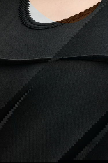 Šaty Maison Margiela MM6 Maison Margiela Cotton Fitted Maxi Dress Čierna | S62DG0048.M20108.899, 4