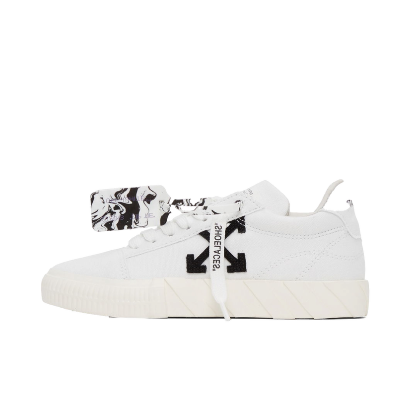 Tenisky a topánky Off-White Low Vulcanized Eco Canvas W Biela | OWIA178F21FAB0020110