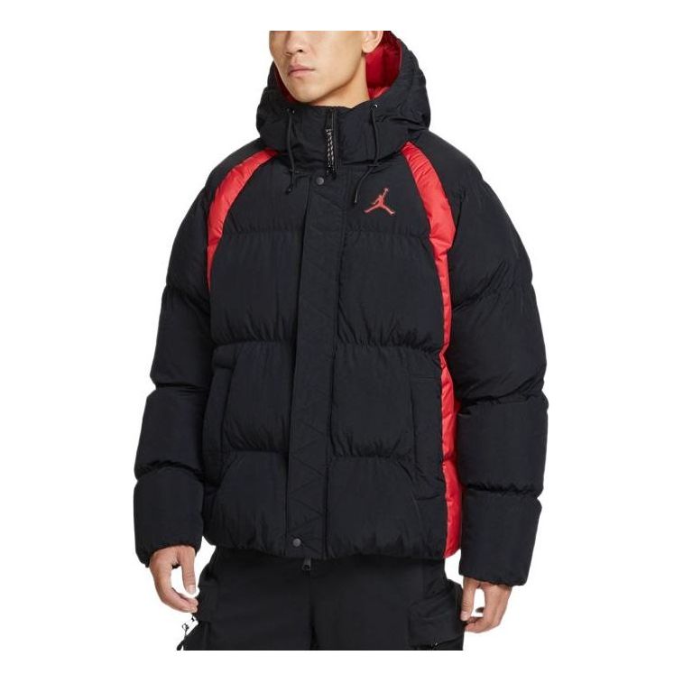 Prešívaná bunda Jordan Jordan Geometry Pattern Hooded Jacket Čierna | DX6596-010, 0