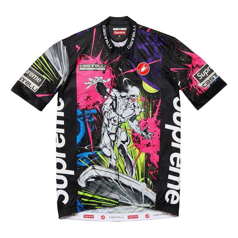 Dres Supreme Castelli Silver Surfer Cycling Jersey Čierna | SUP-SS22-830
