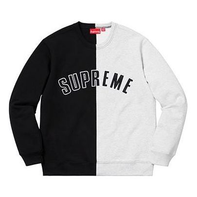 Sveter Supreme Split Crewneck Sweatshirt Biela | SUP-FW18-132