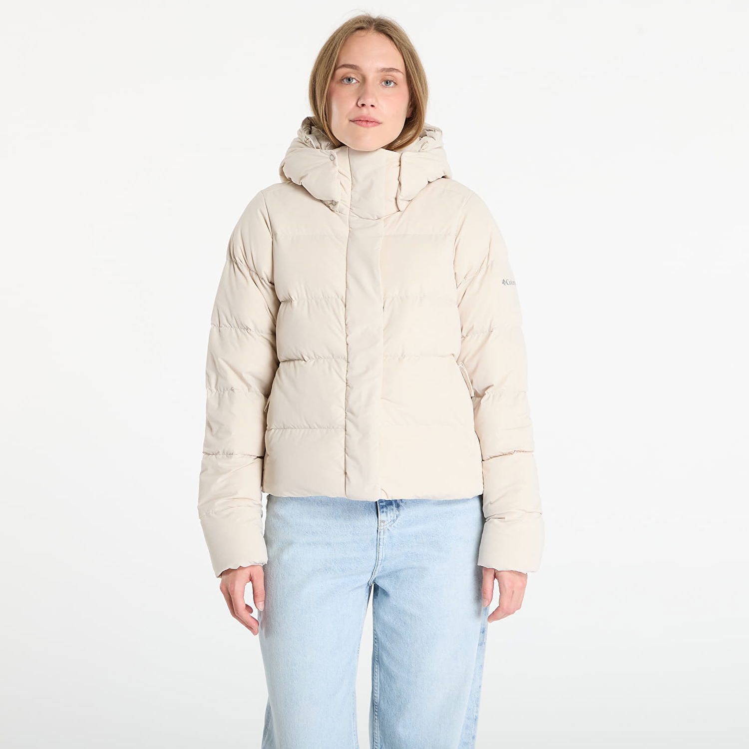 Prešívaná bunda Columbia Columbia Amaze Puff Hooded Jacket Béžová | 2133714278, 0