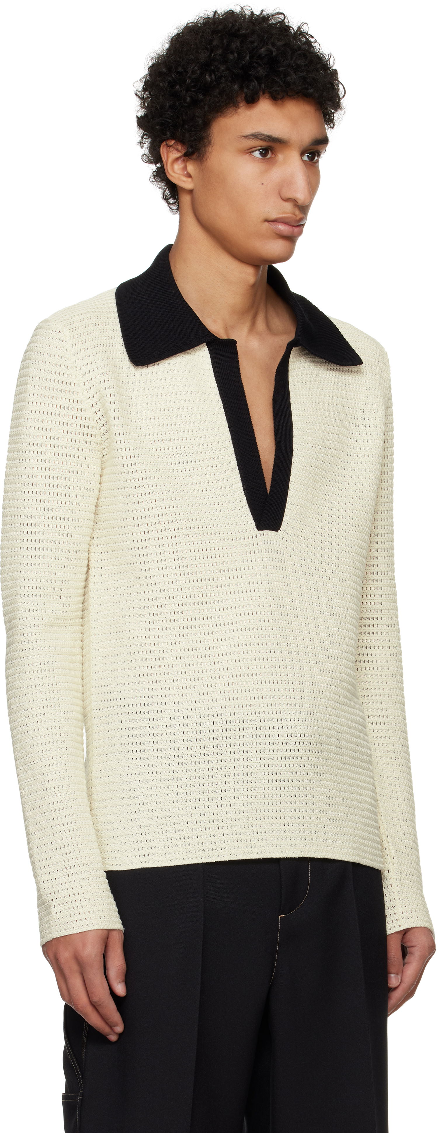 Sveter Jil Sander Jil Sander Knit Polo Béžová | J22GL0112_J15434, 1