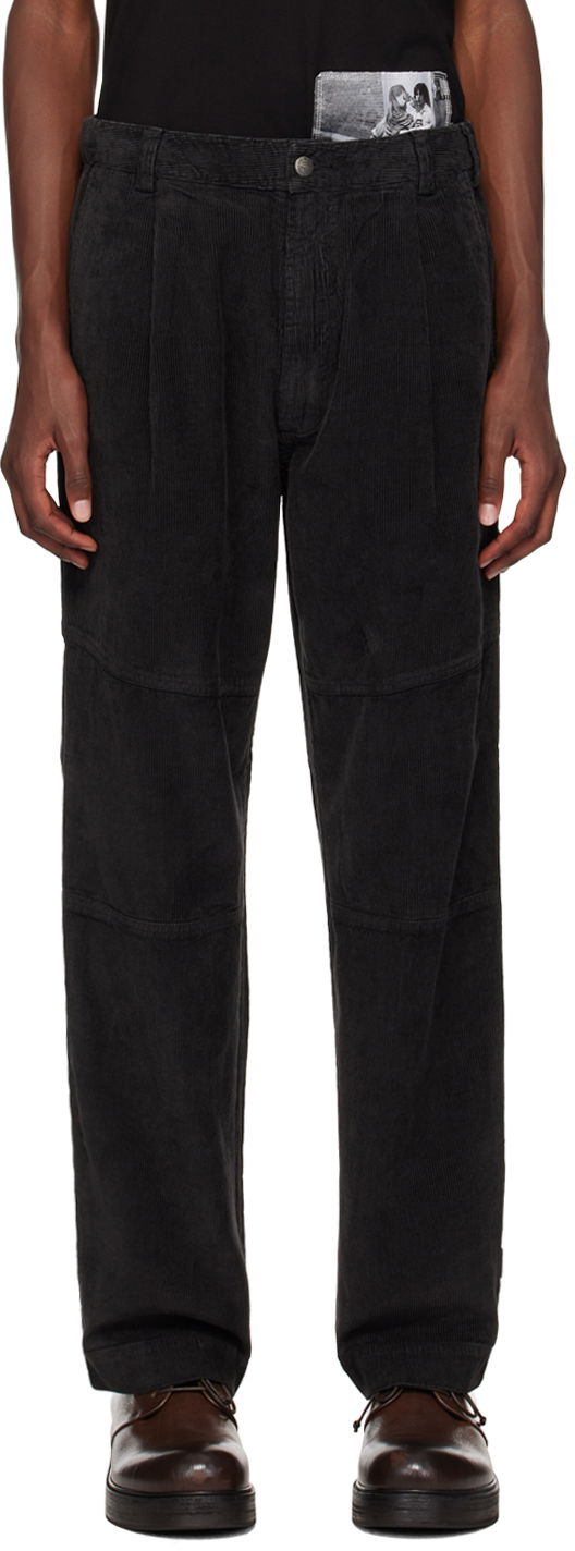 Nohavice Maharishi Black Hemp Cord Carpenter Trousers Čierna | 5290, 0