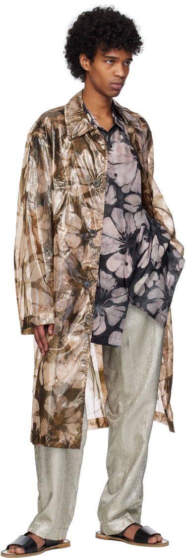 Pláštenka Dries Van Noten Dries Van Noten Loose Fit Mac Coat Hnedá | 251-020211-1102, 3