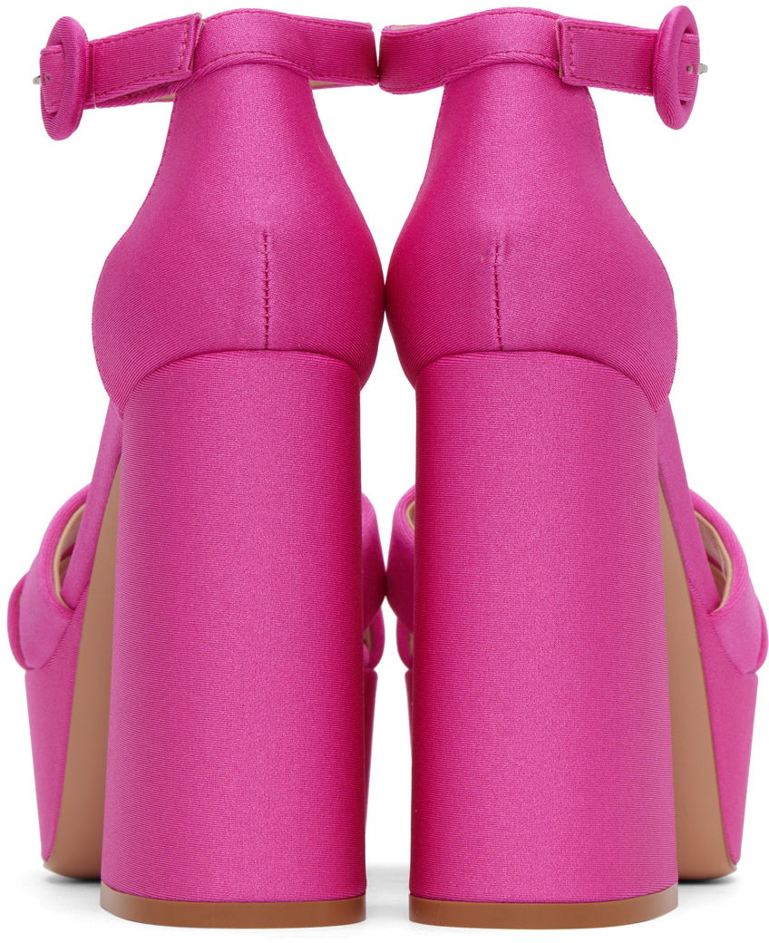 Tenisky a topánky Gianvito Rossi Sheridan Heeled Platform Sandals Ružová | G61418.70RIC.LYC, 1