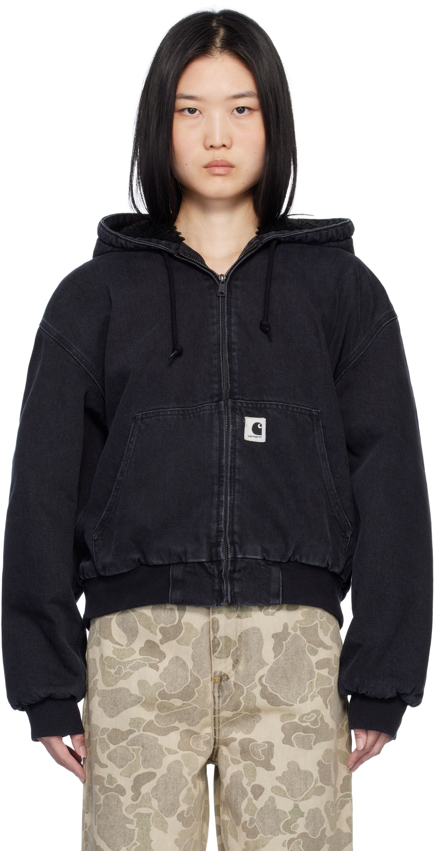 Mikina Carhartt WIP Active Denim Jacket Čierna | I032240 8906, 0