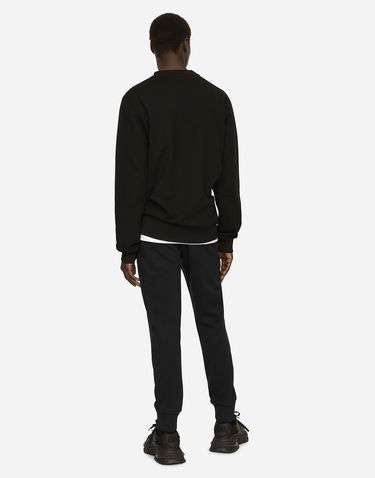 Mikina Dolce & Gabbana Cotton Jersey Sweatshirt with Branded Tag Čierna | G9ABJTG7F2GN0000, 2