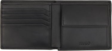 Peňaženka BOSS Hugo Embossed Leather Wallet Čierna | 50542006, 2