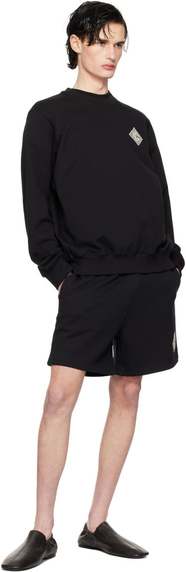 Sveter Casablanca Pearl Diamond Patch Sweatshirt Čierna | MPS25-JTP-293-06, 3