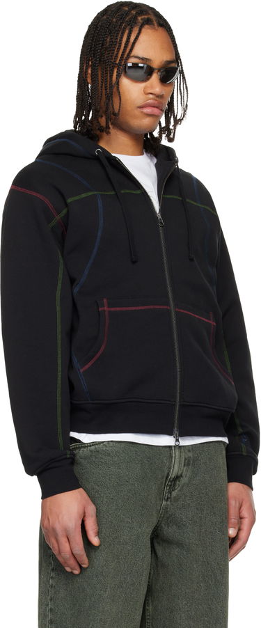 Mikina Dime Court Full-Zip Hoodie with Contrast Stitching Čierna | DIMEHO2510BLK, 1