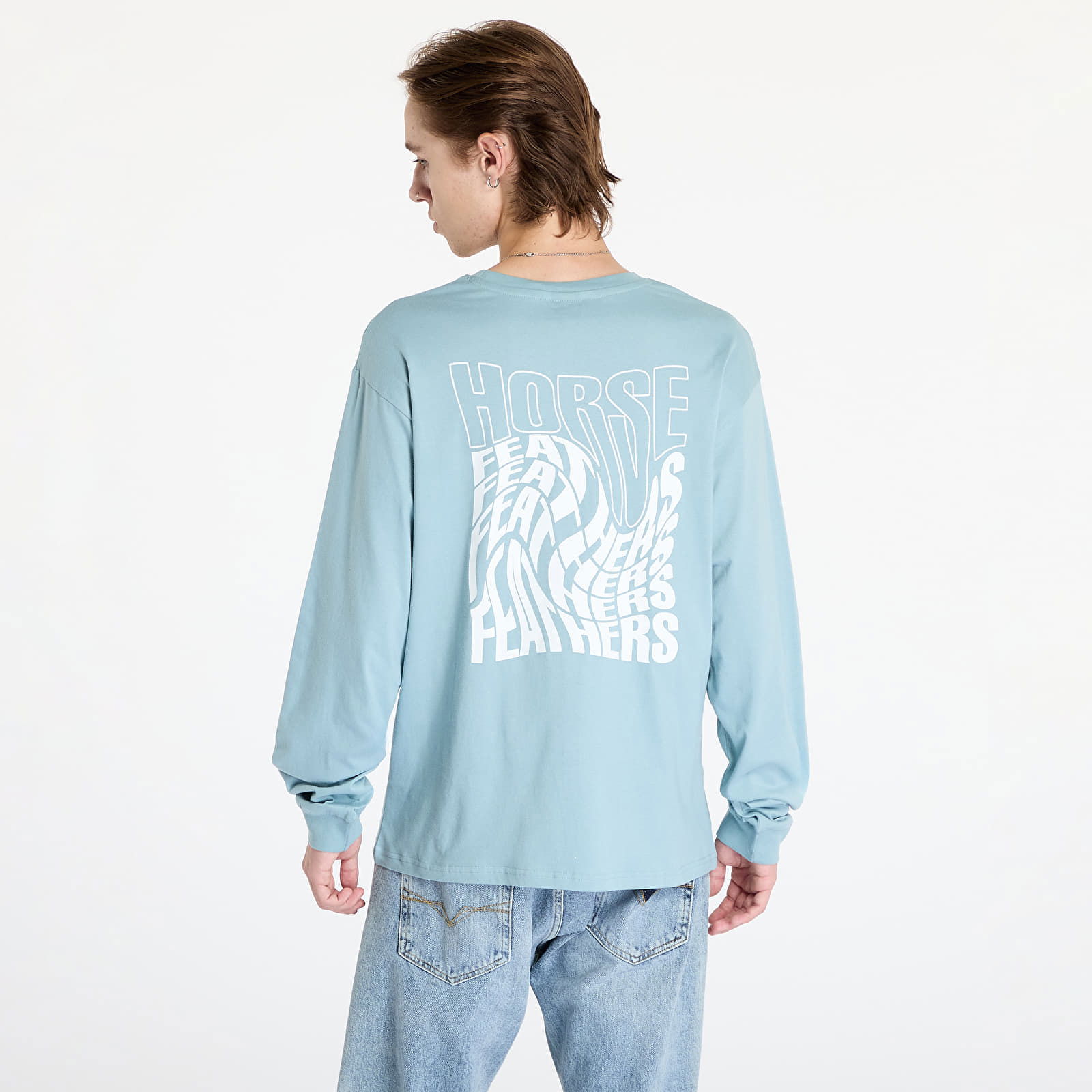 Distort Long Sleeve T-Shirt Blue Haze M