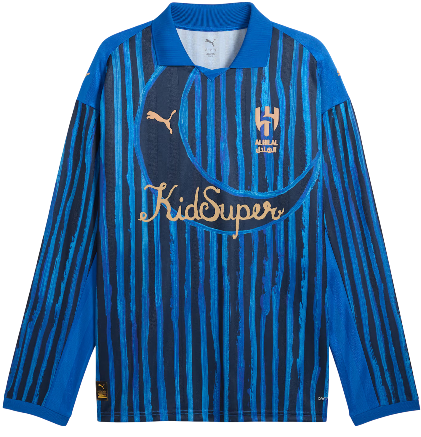 Dres Puma Al Hilal KidSuper Retro Long Sleeve Jersey Modrá | 606849-14, 0
