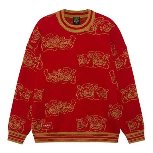 Sveter Li-Ning Graphic Crew Neck Sweater Červená | AMBS025-1