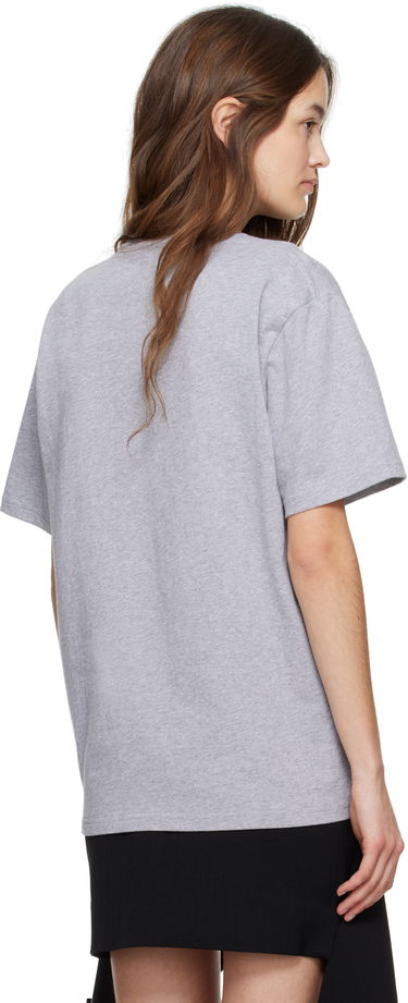 Tričko JW Anderson JW Anderson Flocked Logo T-Shirt Šedá | JT0282-PG1510, 2
