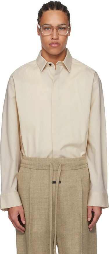 Košeľa Fear of God Fear of God Oxford Button Up Shirt Béžová | FGE250-501OXF, 0