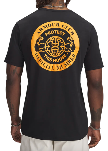 Tričko Under Armour Under Armour Armour Club Short Sleeve T-Shirt Čierna | 6005612-001, 1