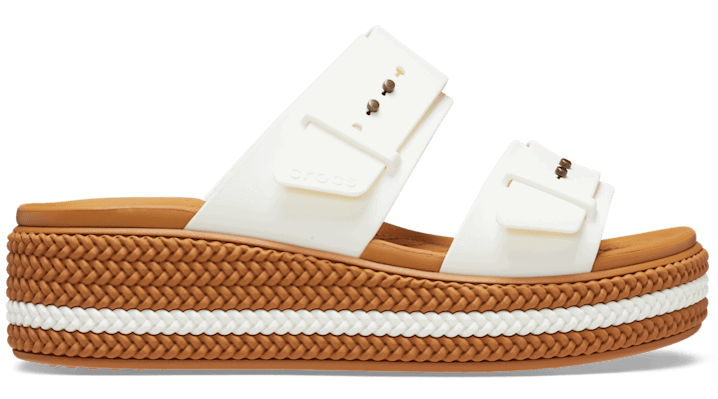 Tenisky a topánky Crocs Brooklyn Woven Buckle Sandals Biela | 209978-0WV, 0