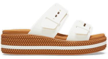 Tenisky a topánky Crocs Brooklyn Woven Buckle Sandals Biela | 209978-0WV, 0