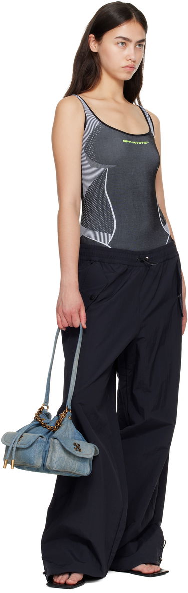 Kabelka Off-White Dumbo.B Denim Bucket Bag Modrá | OWMY002F25DEN0014100, 3