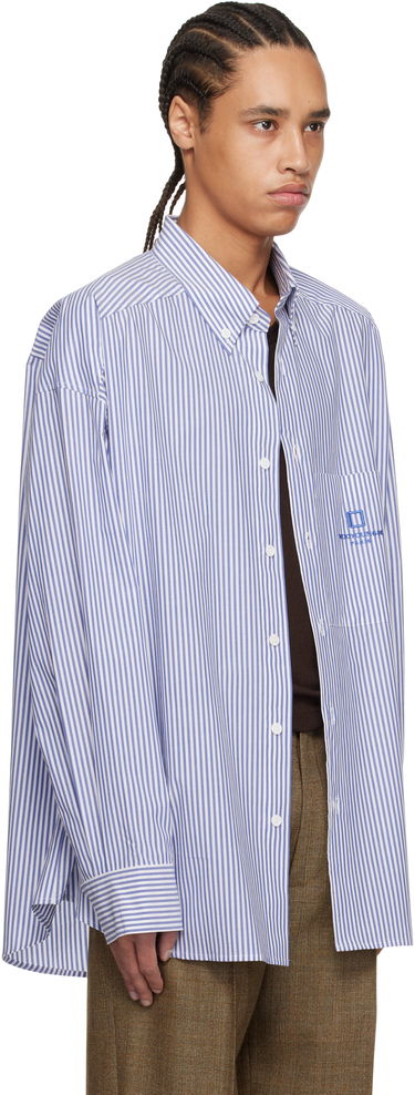 Košeľa WOOYOUNGMI WOOYOUNGMI Striped Cotton Shirt Modrá | W251SH12, 1