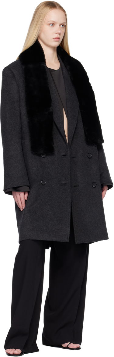 Šál TOTEME Tuxedo Shearling Scarf Čierna | 254-WSC0128-LE0165, 1